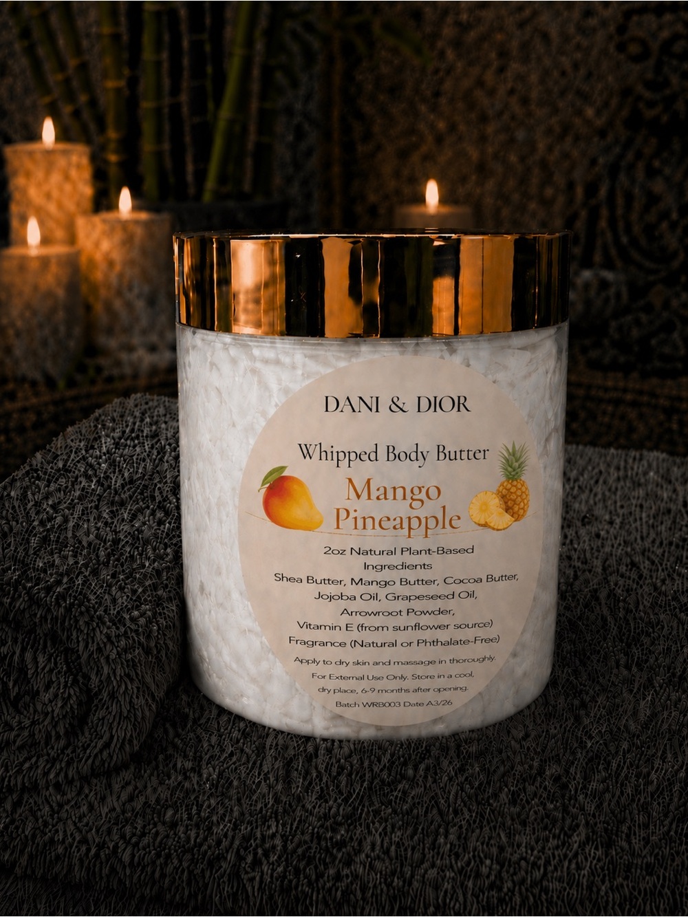 4oz Mango Pineapple whipped body butter